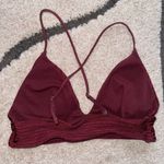 H&M Burgundy Bikini Top Photo 2