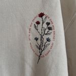 Taylor Swift  Loving Him Was Red Crewneck Sweatshirt Size Large Cream Pullover Photo 4