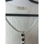 Urban Outfitters ‎ Outfitters Small Cream Ribbed Long Sleeve Top Photo 2