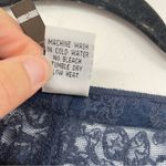 XCVI  Blue Lace Short Sleeve Sheer Swimsuit Coverup Tunic S Floral Embroidery Photo 5