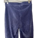 Aerie  Navy Ribbed Corduroy Flare Pants Soft Cozy Vintage Y2K Fit High Rise Small Photo 6