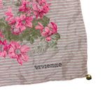 Vivienne Westwood  Silk Floral Stripe Scarf Pink Boho Spring Lightweight 33x33 Photo 1