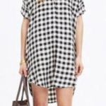 Madewell  Courier Checkered Shirtdress Photo 0