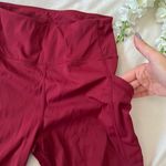 Boutique Wine Red Athletic Leggings Photo 3