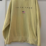 LaLa Land Crewneck Size S Yellow Photo 0