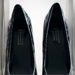 Nordstrom Vintage  croc embossed Black  Heels Photo 4