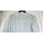 Juli of Slumbertogs Vintage Blue Floral Ruffle Maxi Dress Cottage Prairie Small Photo 6