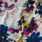 Habitat  Gray Floral V-Neck Top S Photo 5