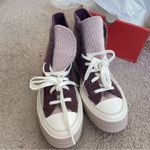 Converse  Chuck 70 Cozy Utility sneakers in burgundy NWT Photo 2