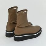 Clergerie Paris Berta Leather Flatform Boots Size 37 NWOB Taupe Retail $650 Brown Photo 11