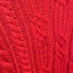 Carraig donn Women’s Ireland Merino Wool Red Cable Knit Cardigan Sweater Size XL Photo 7