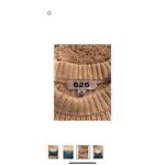 525 America Blue and ecru cable knit crew neck juniors sweater Photo 3