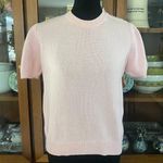 Vintage Lord & Taylor Button Neck Pastel Pink Sweater Shirt Size M Photo 0