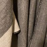 Vintage wool blend faux leather trimmed poncho Size undefined Photo 3