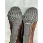 Aerosoles Womans Slip On Wedge Booties 9 Burgandy Back Zip Photo 6