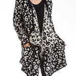 UGG NWT  ‘Phoebe’ leopard print long blanket wrap cardigan sweater, size medium Photo 0
