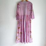 Soler Romantic III Pink Lolita Print Cotton Maxi Dress S/M Whimsical Photo 5