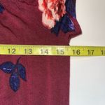 Maurice's Dark Red Rosy Floral Print Off The Shoulder Shift Dress Photo 7