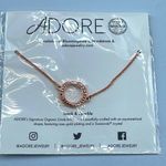 Rose gold plated Adore bracelet. The Organic circle bracelet. Gold Photo 1