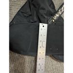 Adrienne Vittadini  Purse Black Nylon Bag Leopard Print Handles Gold Hardware Photo 10