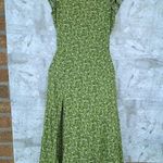 Reformation  Gavin Dress Samantha in green floral size 6 Photo 2