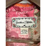 Jonathan Martin Vintage Silk Button Up Top Womens Large Pink Patchwork Boho Cottage Indie Hippie Photo 1
