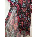 Women’s Tank Sheer Coverup‎ Black Floral Green Orange Pink Blue Size 3XL Photo 2