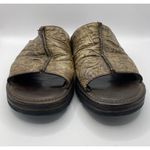 Cole Haan Country Womens Open Toe Mule Shoes Beige Low Heel Slip On Leather 7.5B Photo 1