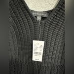 Kendall + Kylie Black Crochet Swim Coverup Photo 5