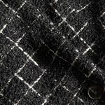 NWOT On 34th Women's Metallic Plaid Tweed Blazer Black SZ Photo 7