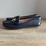 Kate Spade  Carmen Loafers Gold Tone Accent Moc Toe‎ Preppy Blue Womens Size 7.5 Photo 1