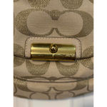 Coach Kristin Lurex Champagne Woven Hobo Shoulder Bag Purse Photo 3