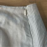 Ralph Lauren  Skirt Size 16 100% Cotton/Linen White w/ Black Pinstripe Trumpet Photo 8