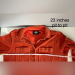 UGG Vintage Vibe  Orange 100% Cotton Corduroy Button Down Shirt/Shacket Photo 9