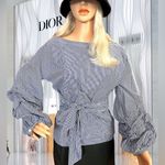 Max jeans gingham balloon sleeve blouse Photo 11