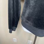A New Day Black Velvet Sweatshirt Pullover Crewneck Luxe Velour Size Large Photo 4