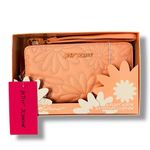 Betsey Johnson New! Betsy Johnson Wallet Wristlet Z/A Quilted Pink Floral Boxed NWT Photo 1