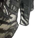Gilligan & Omalley Black Animal Print Lingerie Nightgown Chemise Womens Large Photo 8
