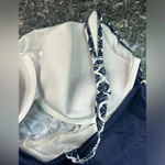 Lands' End  Navy Yellow Mix Square Neck Underwire Tankini Swim Top Plus Size 24W Photo 6