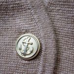 J.Crew NWT Giselle V-neck Sweater-Blazer in Heather Khaki Knit Cardigan M Photo 2