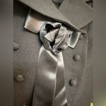 Sharagano  Paris wool black jacket with chain and ribbon detail Photo 3