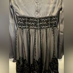 Guess by Marciano  Black Dress bell sleeves velour pattern on skirt and waist Photo 7