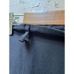 Italian Masnada high rise wide leg 100% Silk Black breezy lightweight pants 6 Photo 3