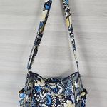 Vera Bradley Lizzy Ellie Blue Yellow Floral Paisley Crossbody Purse & Wallet Duo Photo 2