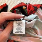 Body Touch Women's Red Floral Black Lace Silky Robe & Mini Slip Set Size Medium Photo 12