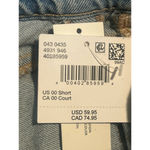 American Eagle Denim Jeans Size 00 Short Super High Rise Straight Leg Pants NWT Photo 8