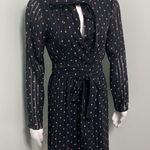 Alexis  Leila Pleated Rio Print Black Mini Wrap Dress Size Medium Photo 5