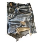 American Eagle -WOMENS SIZE 2-DISTRESSED DENIM SHORTS Photo 1