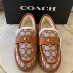 Coach NWT Women's Forest Cozy Shearling Moc Slippers Photo 1
