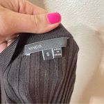 Vince taupe ribbed cardigan sweater SMALL Photo 4